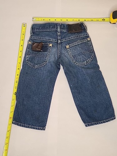 VTG 1940s Toddler LEE Sanforized Button Fly Denim Jeans Crotch Rivet 18-24 Month - Picture 3 of 24