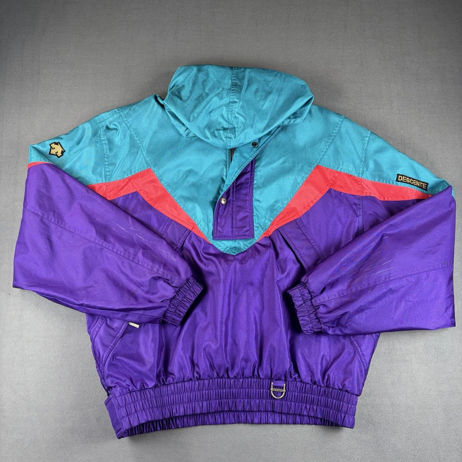 Vintage Descente Jacket Ski Snow Rare Retro Size 3/Medium 80s 90s Free Ship #45
