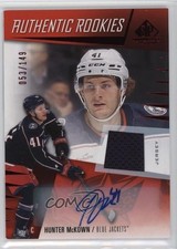 2023 SP Game Used Authentic Rookies Jersey 53/149 Hunter McKown #206 Auto 1b2x