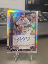 2025 Topps Chrome Refractor Jeff Criswell 12/499 Auto Autograph RC Rookie 