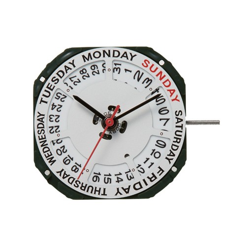 Date @3 Day @12 Quartz Watch Movement 3 Hands Repair Parts For Miyota 2350 - Picture 6 of 12