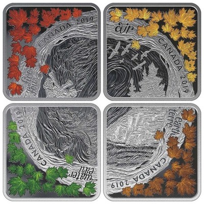 2019 $3 FINE SILVER COIN SET THE ELEMENTS