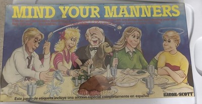 Vintage 1986 Mind Your Manners Family Board Game by Baron/Scott Sealed New