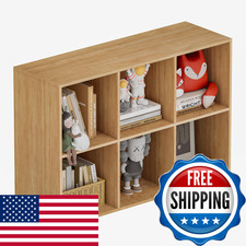 Nestwise Book Shelf Wooden Cube Storage Organizer 11 Open Cubes Stackable