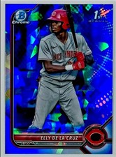 2022 Bowman Chrome 1st Sapphire Elly De La Cruz Sapphire REDS 🔥🔥🔥