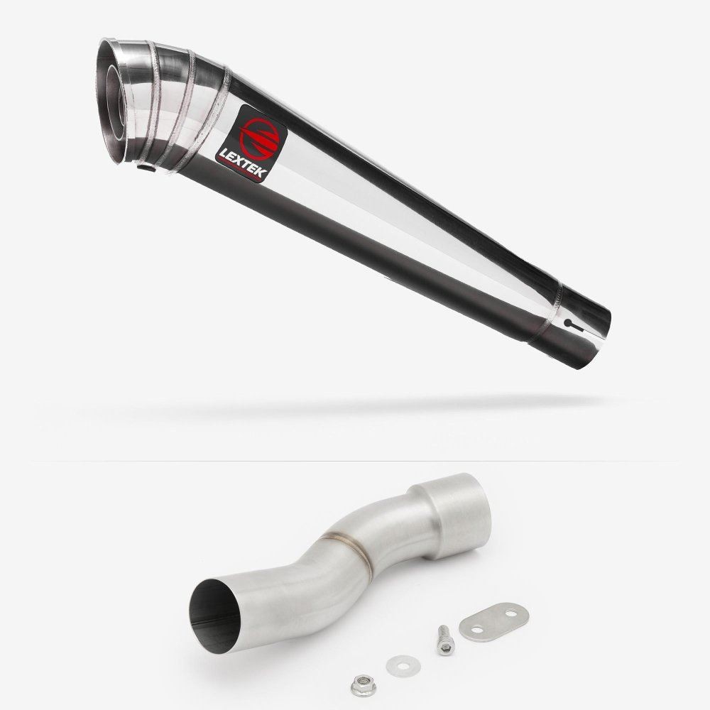 Lextek MP4 Megaphone Exhaust with Link Pipe for Ducati Monster 1200 (14-19)