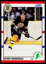 Randy Burridge, 1990-91 Score American, #72, Boston Bruins,