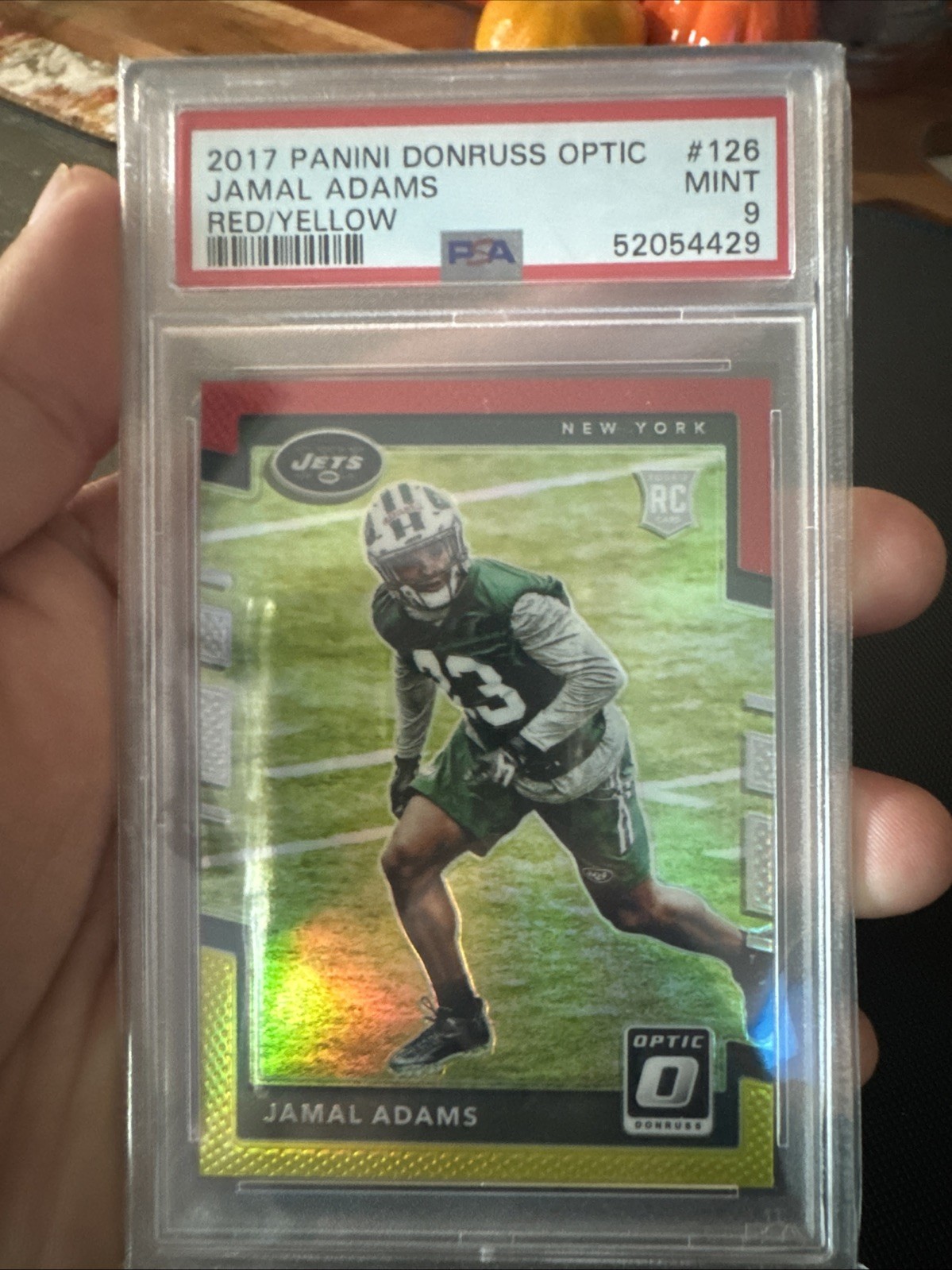 2017 Donruss Optic Jamal Adams Rookie RedYellow New York Jets