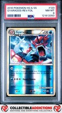 2010 Pokemon Heartgold & Soulsilver #123 Gyarados Rev.Foil PSA 8