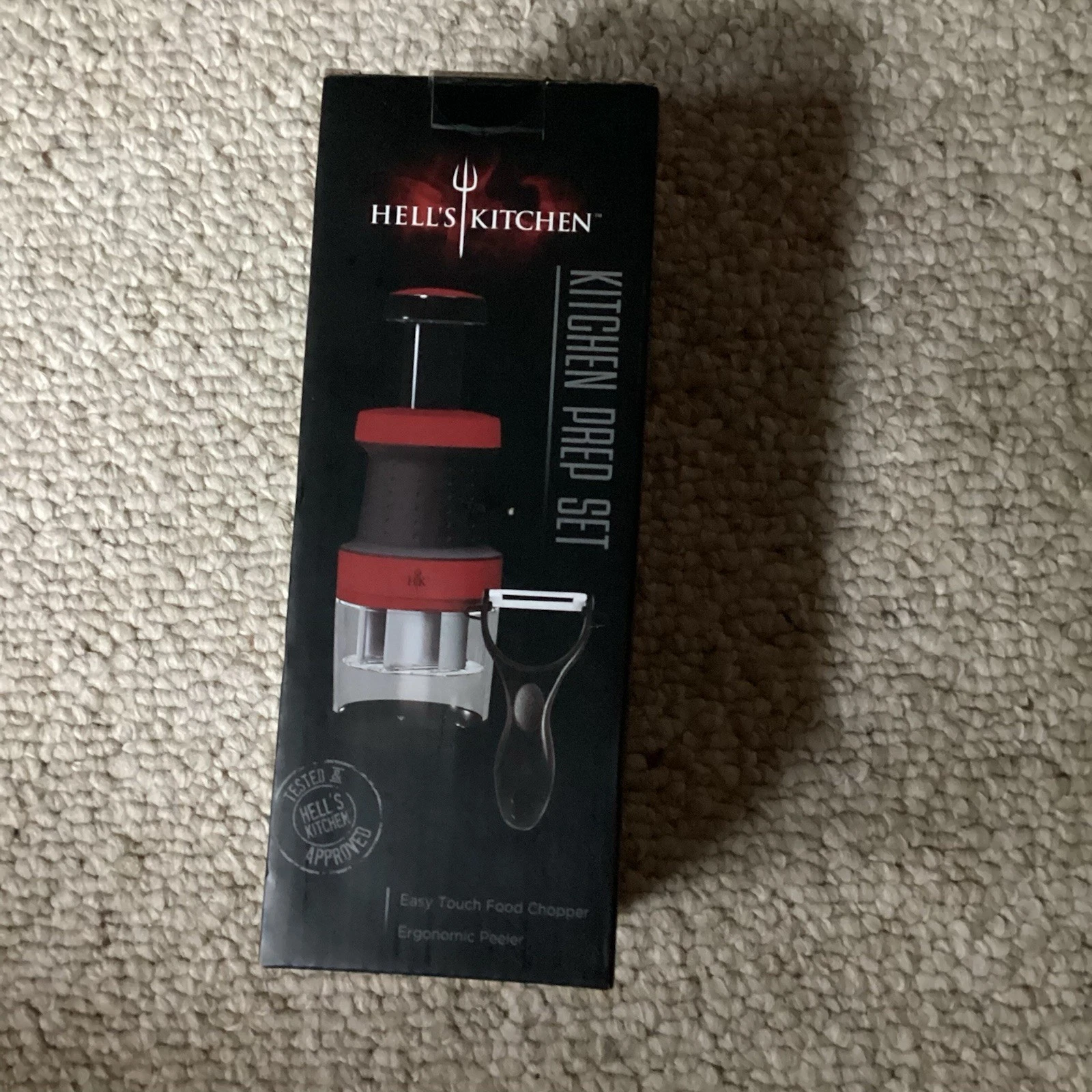 Hell’s Kitchen Easy Touch Food Chopper & Ergonomic Peeler Kitchen Set NIB