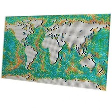 World Map Mosaic Wall Art 11695 Pcs Building Block Wall Display Set World Map Mosaic Wall Art 11695 Pcs Building Block Wall Display Set