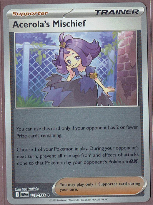 Acerola's Mischief 113/132 Me01: Mega Evolution Reverse Holo