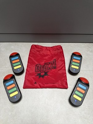 Playstation 3 BUZZ! 4x Wireless Buzzer ohne USB-Empfänger Ps3