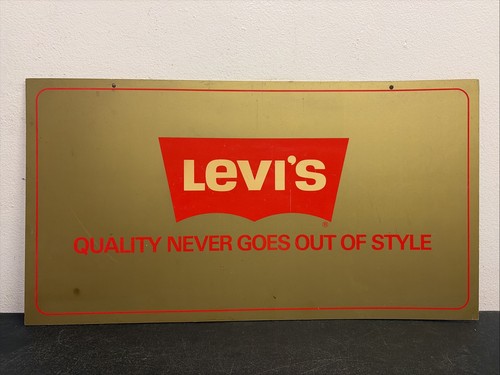 2 Sided Levi’s Metal And Board Sign 67 X 36cm