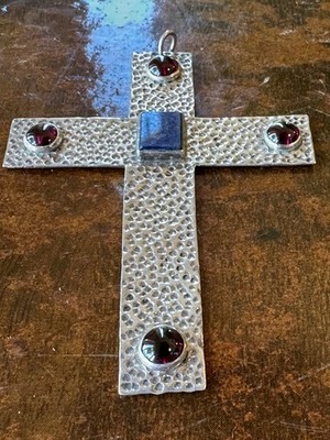 Vintage Native American Sterling Cross Pendant