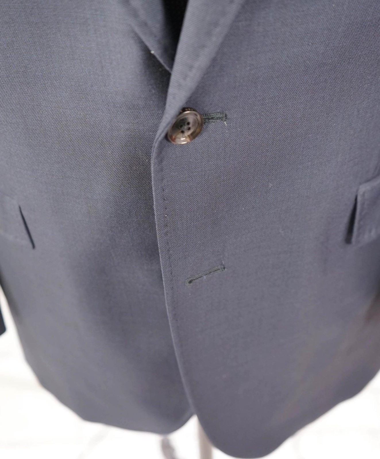 $595 TED BAKER - Solid Navy Blue Wool Blazer - 44R - image 5