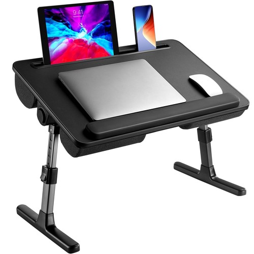 Laptop Bed Desk, Computer Lap Tray for Couch Sofa Floor, Foldable Table with ... - Picture 9 of 9