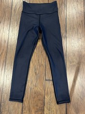 Zyia Active Women's Black High Rise Ankle Leggings Stretch Size 4