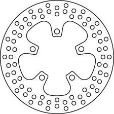 TRW Bremsscheibe (für: Kawasaki ZXR 750 ZX750L 93-95 hinten )