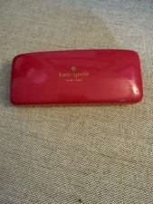 Kate Spade NY Pink  Orange Clam Shell Hard Case for Sunglasses  Eyeglasses 2x6