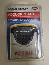  Accustamp Air Mail Message Stamp with Shutter, 1 Color Red - NIB 