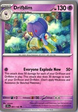 Drifblim 061/142 Corona Stellare Non Comune Carta Pokemon Giocata Leggermente TCG Singola