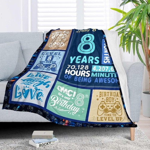8 Year Old Boy Gift, Birthday Gifts for 8 60" X 50", 8 Yr - Picture 3 of 7
