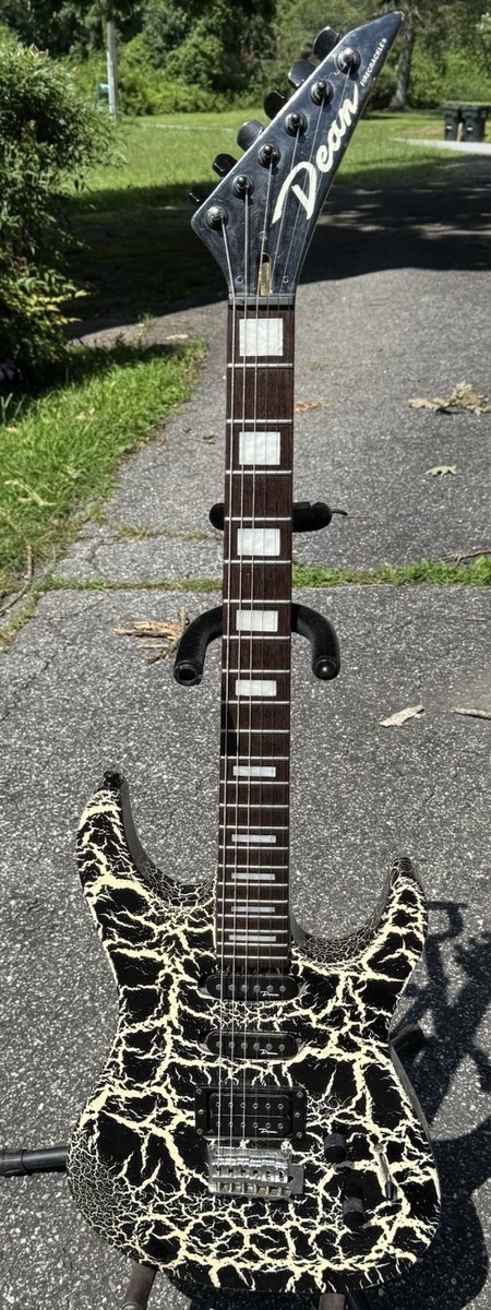 1990 Dean Firecrackle Super Strat Electric Guitar HSS Vintage