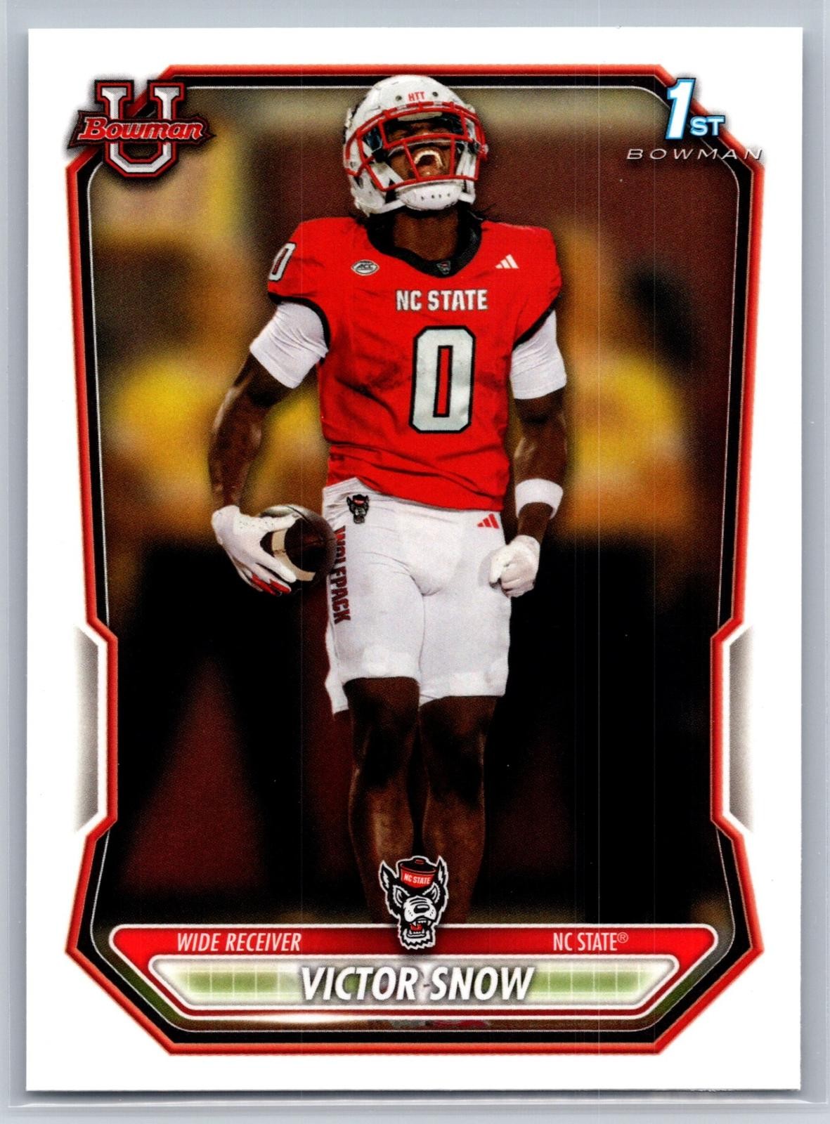 Victor Snow 2026 Bowman Prospects #BPP-25 NC State Wolfpack