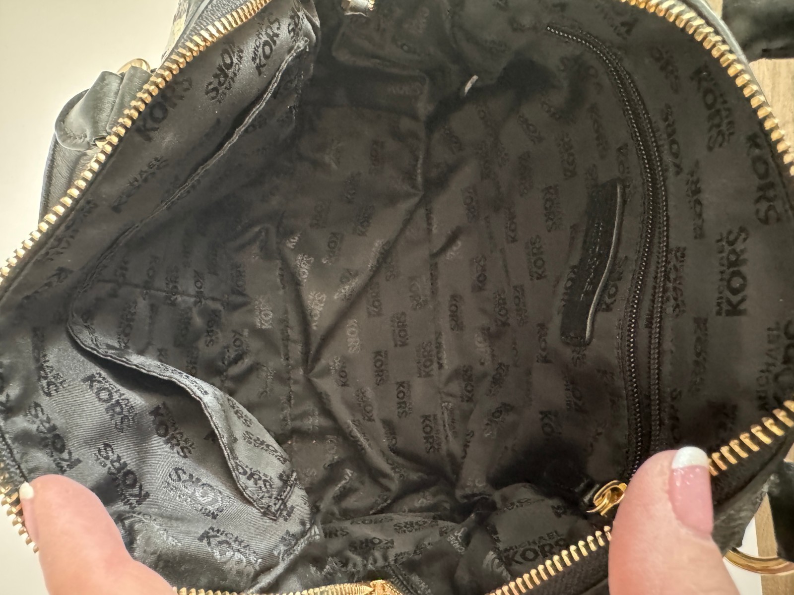 Michael Kors Satchel Silver Gray Python Snakeskin… - image 4