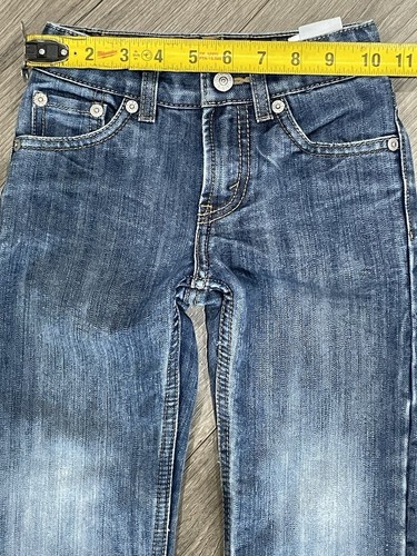 Levi’s 514 Slim Straight Jeans Size 4 REG Classic Adjustable Waist - Picture 3 of 9