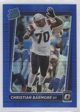 2021 Panini Donruss Optic Rated Rookie Blue Hyper Prizm Christian Barmore 0wa0