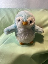 Aurora 6" Pompom Penguin Brights - Blue 09820 Plush Stuffed Animal Toy