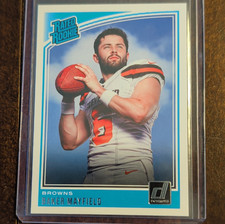 Panini 2018 Donruss Rated Rookie Baker Mayfield #303 Cleveland Browns NFL Card. rookie card picture
