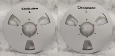 One Pair silvery Technics 10.5'' 1/4'' TAPE REEL TO REEL TAPE Recorders RS 1500