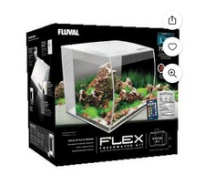 Fluval Flex Aquarium Kit, White, 9 Gallon  PICK UP NJ Only