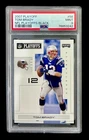 2007 donruss NFL playoff #56 tom brady; black 56/199 playoffs variation PSA 9