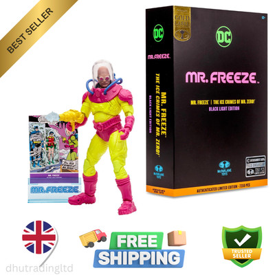 McFarlane Toys DC Multiverse Mr. Freeze Black Light Edition Gold Label - NEU