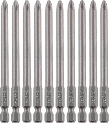 Phillips Bit Set, PH2#2 Long Screwdriver Bit Set, 10PCS 1/4 Inch Hex Shank, 4 In