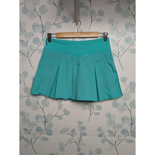 Ivivva Lululemon Girls Athletic Pleated Skirt Tennis Skort Size 14 Aqua Shorts - Picture 6 of 8