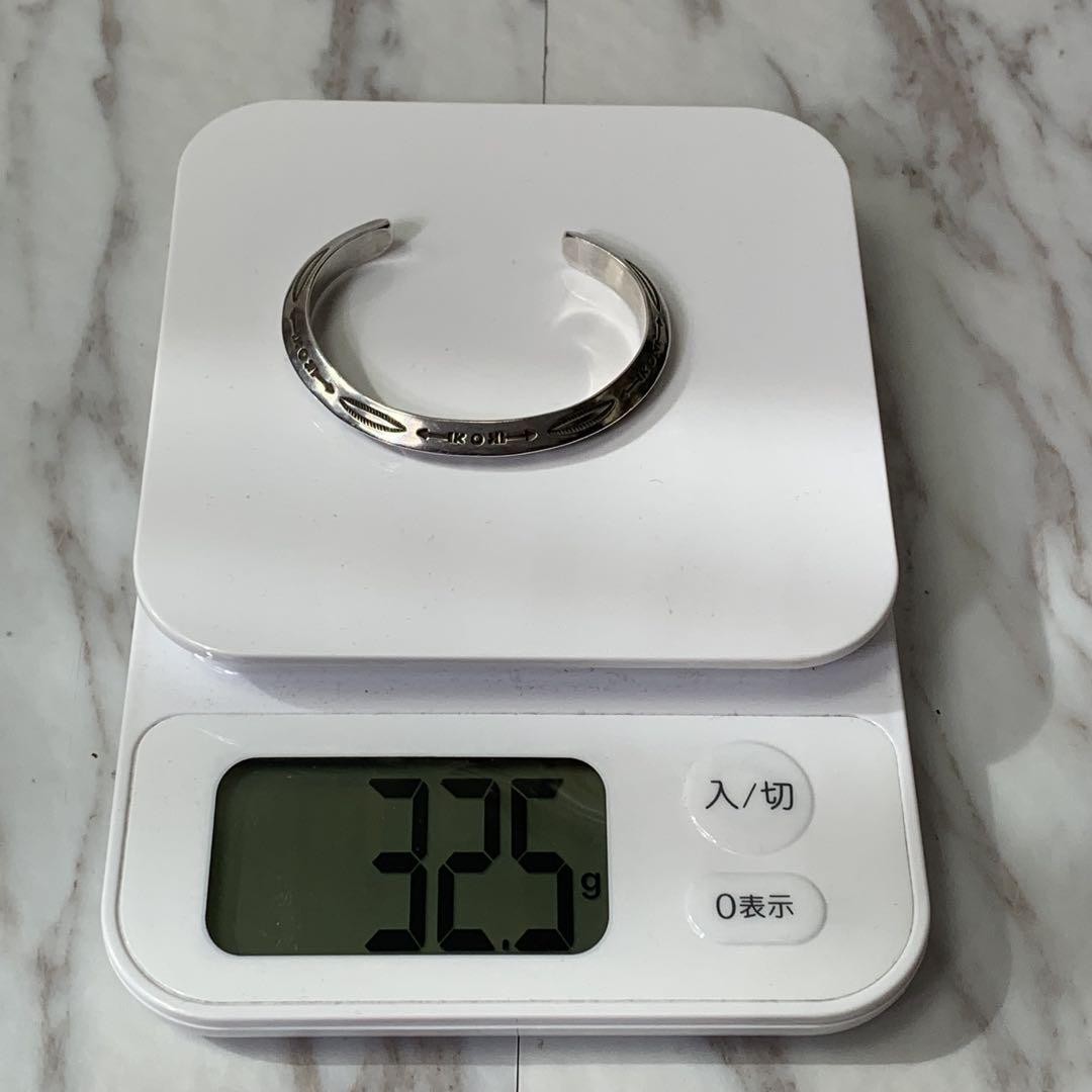 Herman Smith Navajo Triangular Bangle Engraved Si… - image 16