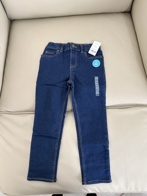 Carter's Boys Skinny Stretch Dark Wash Denim Jeans 6 23'' Waist Button Pockets