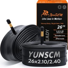 2PCS 26" Heavy Duty Bike Tubes 26X2.10/2.40 AV48mm Schrader Valve 52/62559 26...