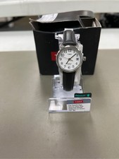 Women s Timex Easy Reader Watch with Leather Strap - Silver/Black T2H331JT 2