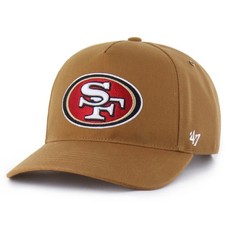 San Francisco 49ers Carhartt x '47 Hitch Adjustable Snapback Hat Cap NFL Brown