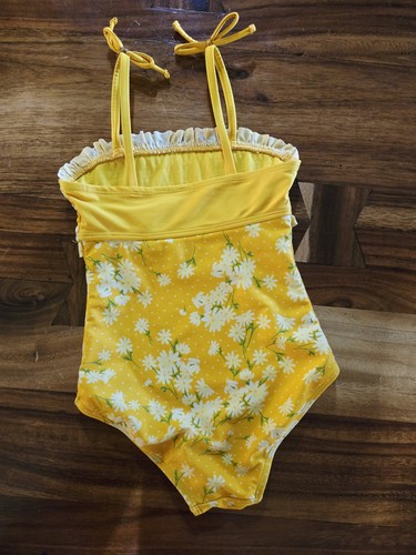 Size 5 Girls Dillards Swimsuits Sold As A Pair Cute For Summer Flowers - Picture 2 of 2