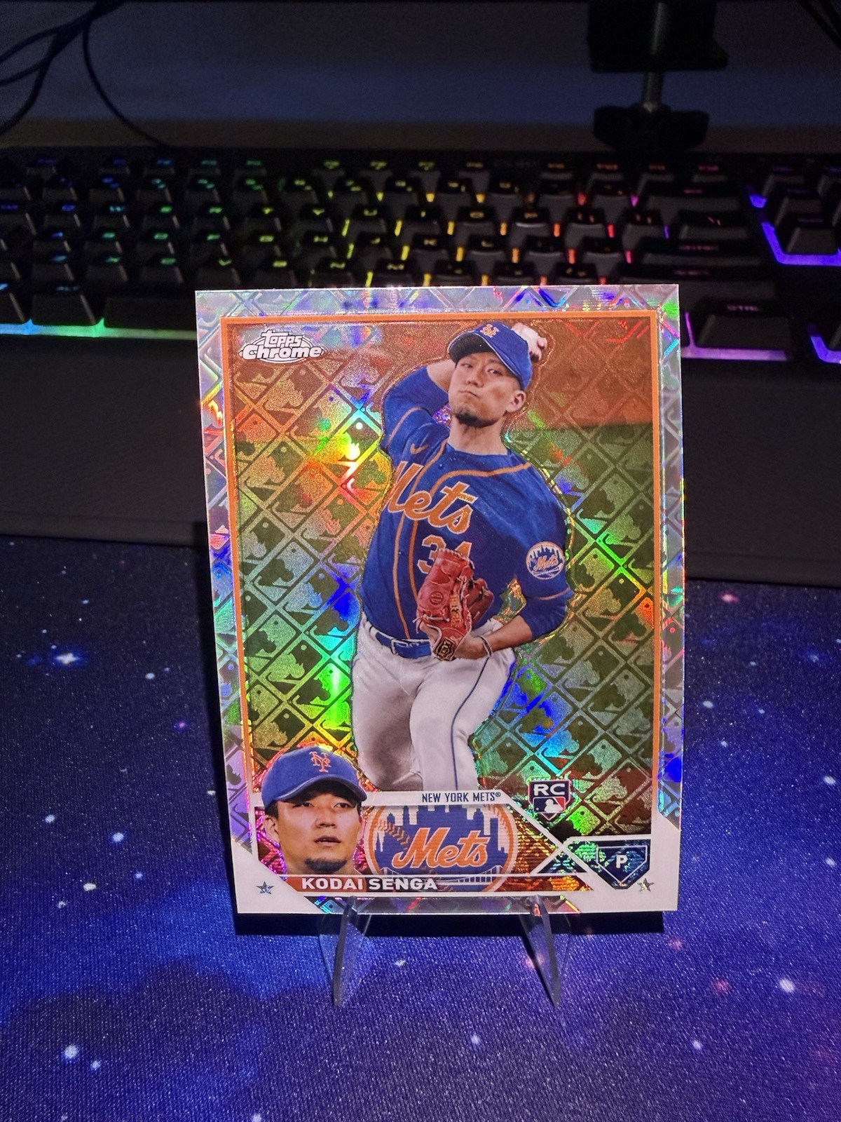 2023 Topps Chrome Logofractor Edition - Kodai Senga #217 Refractor (RC) Mets