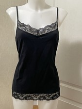 Apt 9 Black Lace Trim Cami Tank Top Size L