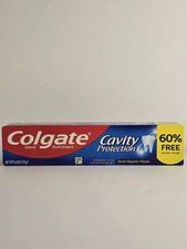 Colgate Anticavity Fluoride Toothpaste Cavity Protection 60% Free 4.0 Oz