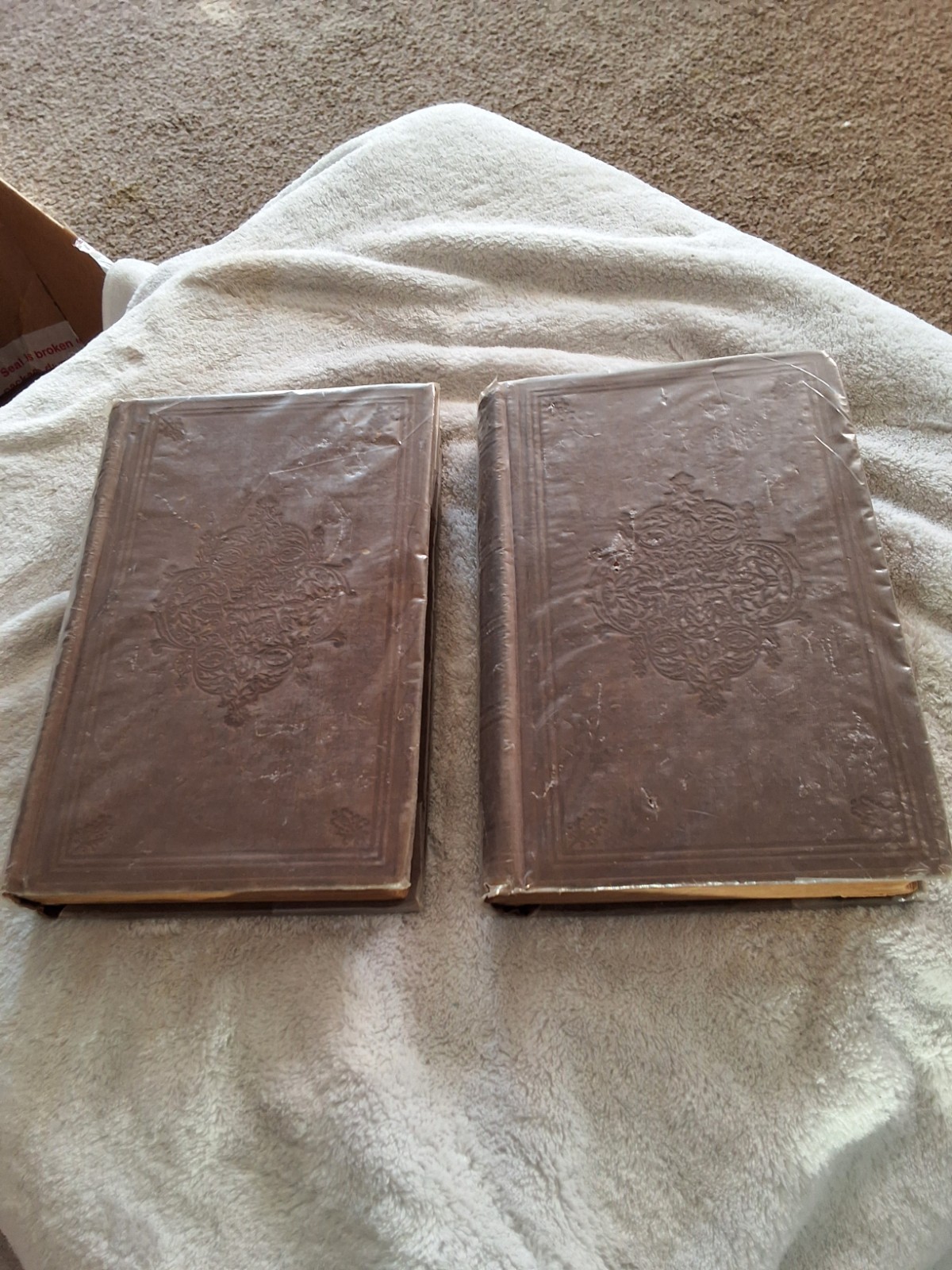 Set Of 2 Volumes Of Henry Wadsworth Longfellow.  Poems Dated 1850.